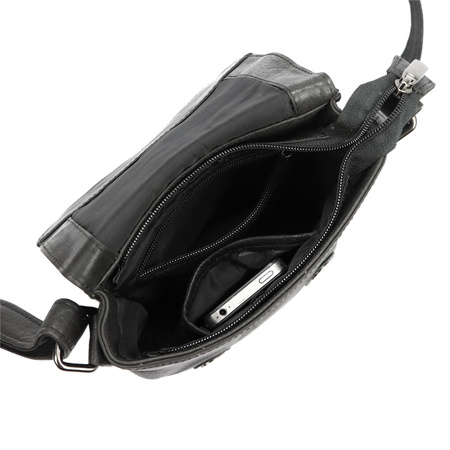 Torba saszetka listonoszka męska na ramię skórzana skóra naturalna Money Kepper