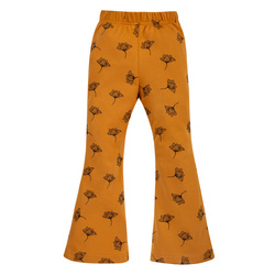 Leginsy dzwony MAGIC VIBES żółty,kwiaty 104