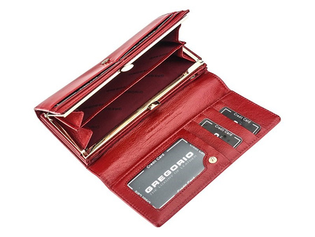 Portfel damski skórzany skóra naturalna Gregorio 