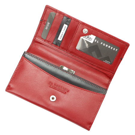 Portfel damski skórzany skóra naturalna El Forrest 