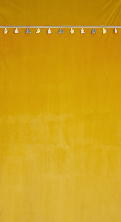 ZASŁONA GOTOWA KIDS 1 140 X 250 CM MUSZTARDOWY