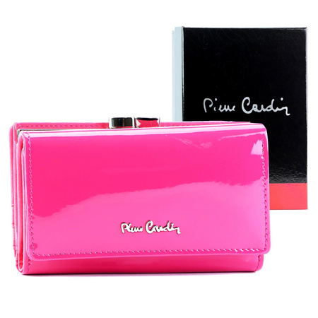 Portfel damski skóra naturalna + skóra ekologiczna Pierre Cardin