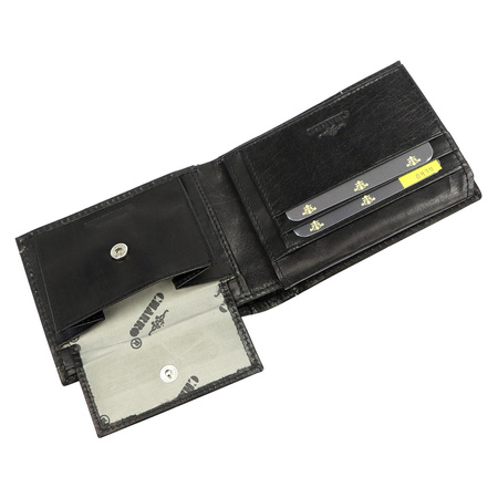 Skórzany męski portfel EL FORREST 861-22 RFID