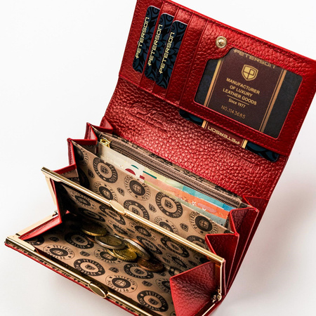 Portfel damski skórzany skóra naturalna Peterson