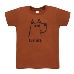 T-shirt OLIVIER brązowy,pies 134