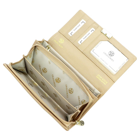 Portfel damski skórzany skóra naturalna Gregorio