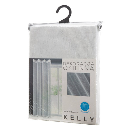 FIRANA GOTOWA KELLY 140 X 250 CM BIAŁY