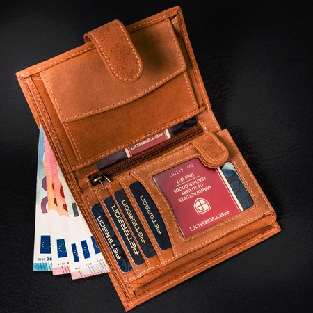 Portfel męski skórzany skóra naturalna  Peterson