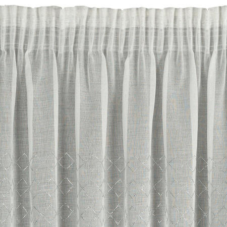 FIRANA GOTOWA KLEO NA TAŚMIE 345 X 260 CM BIAŁY