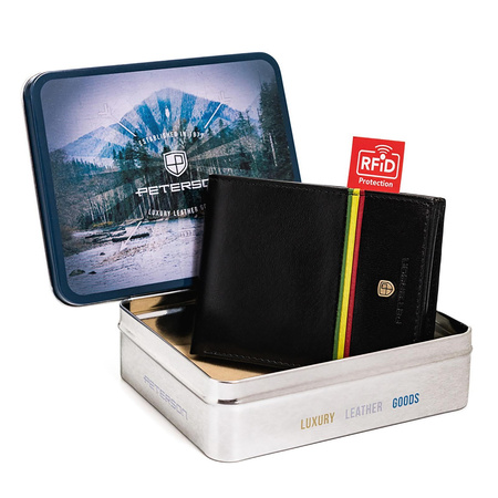 Portfel męski skórzany skóra naturalna  Peterson