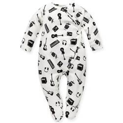 Pajac niemowlęcy ecru wyprawka Pinokio Lets rock