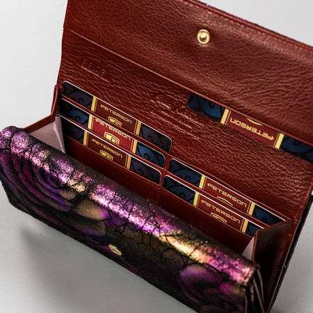 Portfel damski skórzany skóra naturalna  Peterson