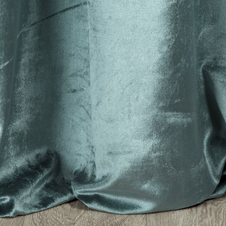 Zasłona gotowa turkusowa na przelotki 140X250 