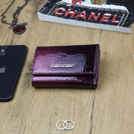 Portfel damski skórzany skóra naturalna Gregorio 