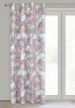 ZASŁONA GOTOWA SHERRY 140 X 250 CM SREBRNY