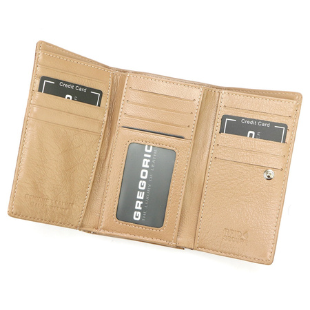 Portfel damski skóra naturalna skórzany Gregorio 