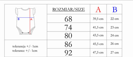 Body niemowlęce dla dziewczynki wyprawka na ramiączku  Nelly Nicol 