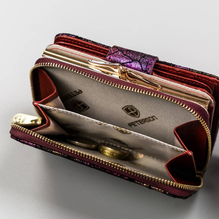 Portfel damski skóra naturalna skórzany Peterson