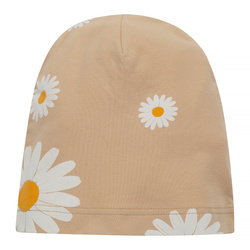 Czapka JJJ DAISY beż,stokrotki 74/80