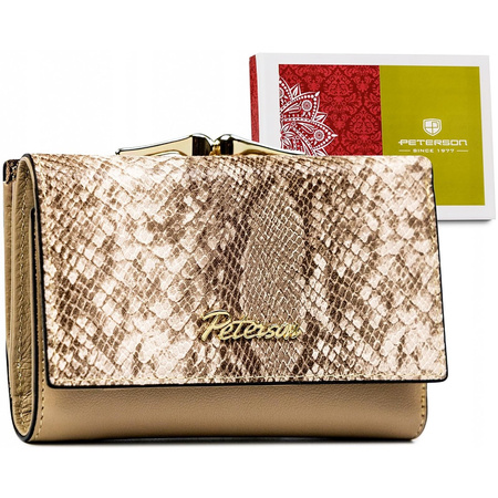 Portfel damski skórzany skóra naturalna  Peterson