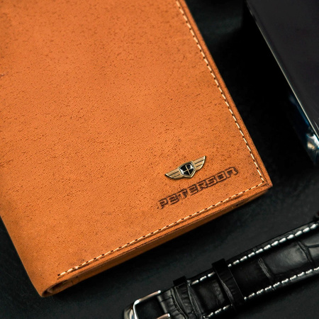 Portfel męski skórzany skóra naturalna  Peterson