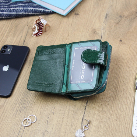 Portfel damski skóra naturalna skórzany Gregorio