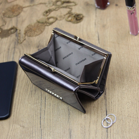 Portfel damski skórzany skóra naturalna Gregorio 