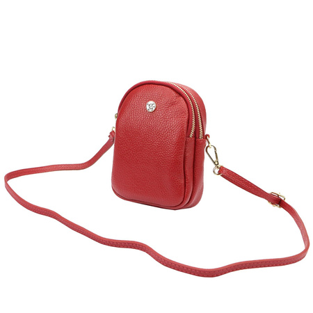 Greorgio torebka listonoszka skóra naturalna niebieski