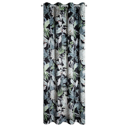 ZASŁONA GOTOWA SALLY 140 X 270 CM CZARNY