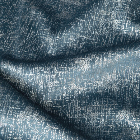 ZASŁONA GOTOWA D91 CYPR NA TAŚMIE 140 X 270 CM GRANATOWY