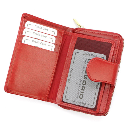 Portfel damski skóra naturalna skórzany Gregorio 