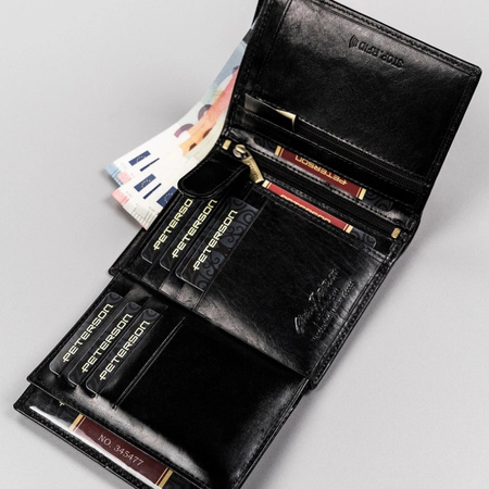 Portfel męski skórzany skóra naturalna Peterson