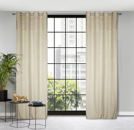 ZASŁONA GOTOWA LIZA 140 X 250 CM KREMOWY