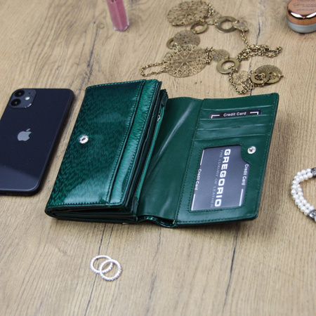 Portfel damski skórzany skóra naturalna Gregorio 