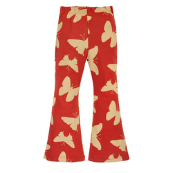 Leginsy dzwony Imagine czerwony,motyle 92