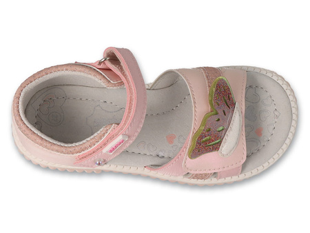 Befado - Obuwie dziecięce sandałki dla dziewczynki różowe 