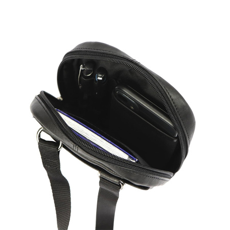 Torba saszetka listonoszka męska na ramię skórzana skóra naturalna Albatross