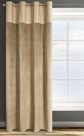 ZASŁONA GOTOWA D91 AGNES 140 X 250 CM BEŻOWY