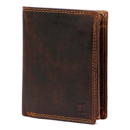 Portfel męski skórzany skóra naturalna Nordee