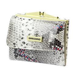 Portfel damski skórzany skóra naturalna Gregorio