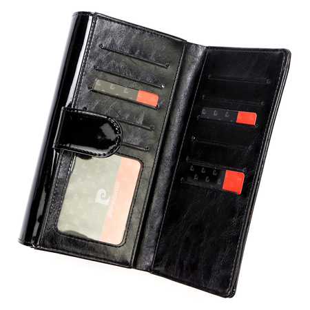 Portfel damski skóra naturalna + skóra ekologiczna Pierre Cardin