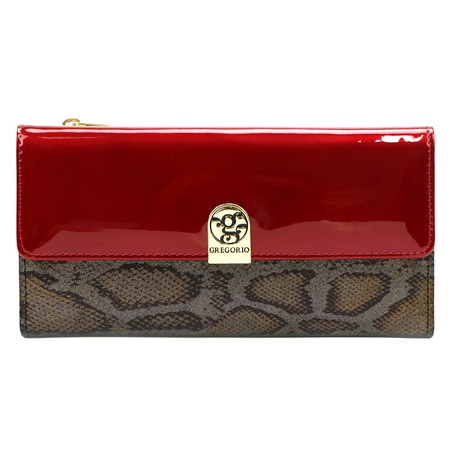 Portfel damski skórzany skóra naturalna Gregorio