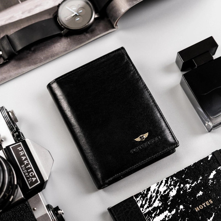 Portfel męski skórzany skóra naturalna Peterson