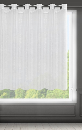 FIRANA GOTOWA EMMA 290 X 145 CM BIAŁY