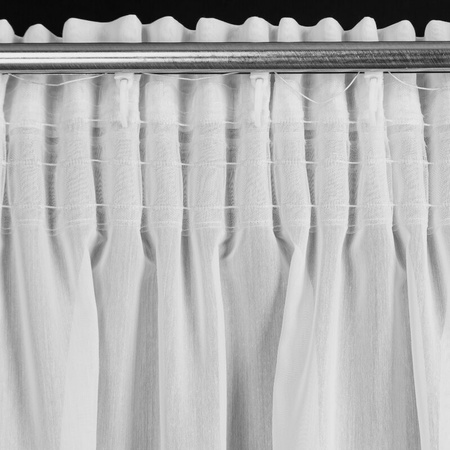 FIRANA GOTOWA ELENA NA TAŚMIE 140 X 270 CM BIAŁY