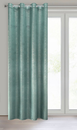 ZASŁONA GOTOWA MABEL 140 X 250 CM TURKUSOWY