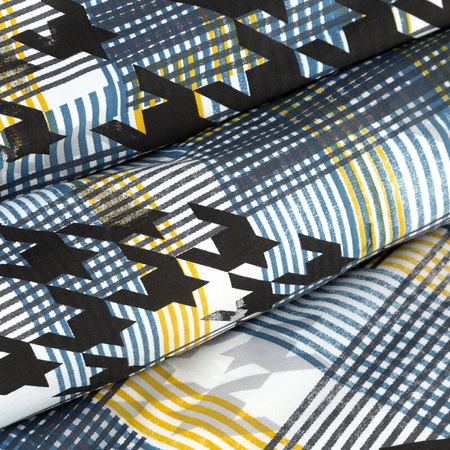 KOMPLET POŚCIELI W PUDEŁKU MANDY 160 X 200 CM NIEBIESKI