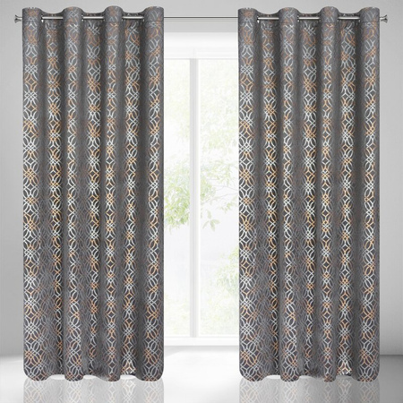 ZASŁONA GOTOWA ARETA 140 X 250 CM STALOWY