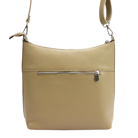 MiaMore torebka listonoszka skóra naturalna beżowy