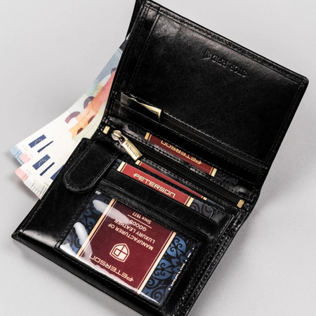 Portfel męski skórzany skóra naturalna Peterson